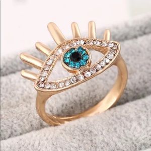 Blue Evil Eye Ring